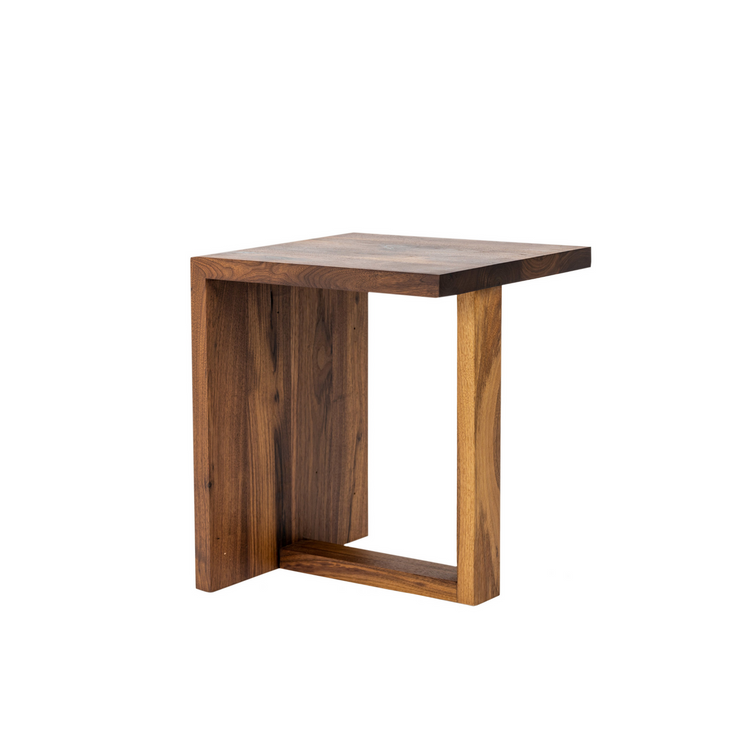Ida Side Table, handcrafted solid wood furniture end table, featuring elegant design and premium craftsmanship. Canadian-made wooden side table perfect for living room or bedroom decor.