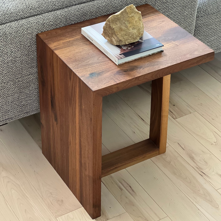 Hardwood discount end table