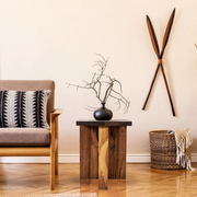 Canadian-crafted solid wood furniture, Ida Side Table, a sleek end table for living room or bedroom elegance.