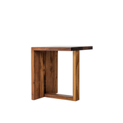 Ida Side Table: a stunning solid wood end table, handcrafted in Canada, ideal for stylish home decor.