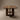 Wooden table with a minimalist design on a beige background